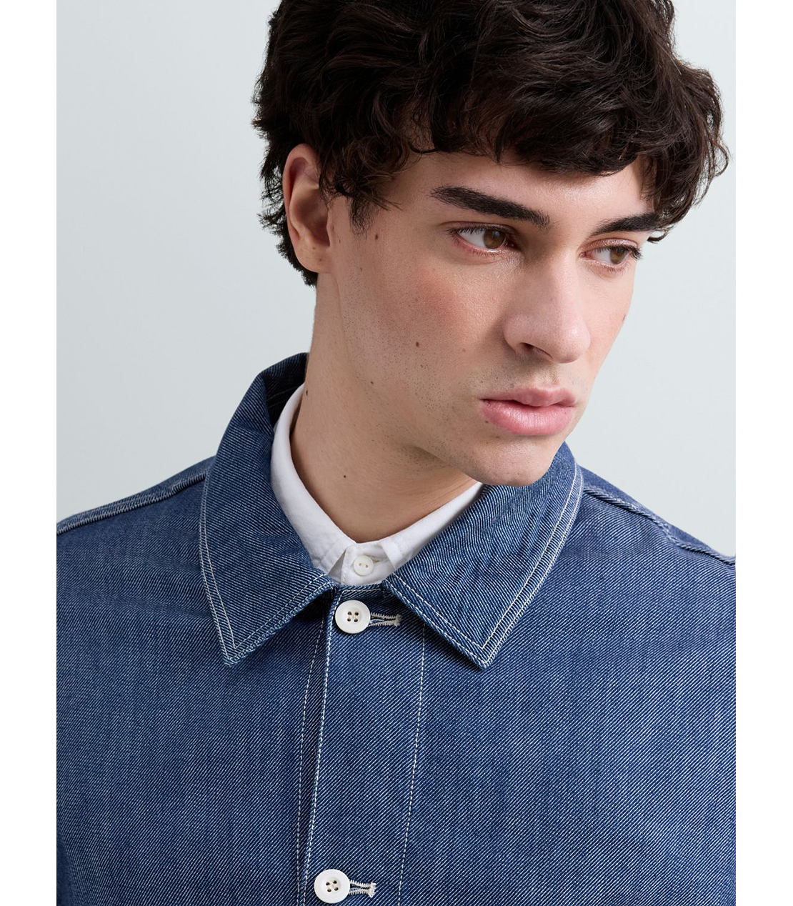 ライトデニムカバーオール（セットアップ） 詳細画像 ダークブルー 6